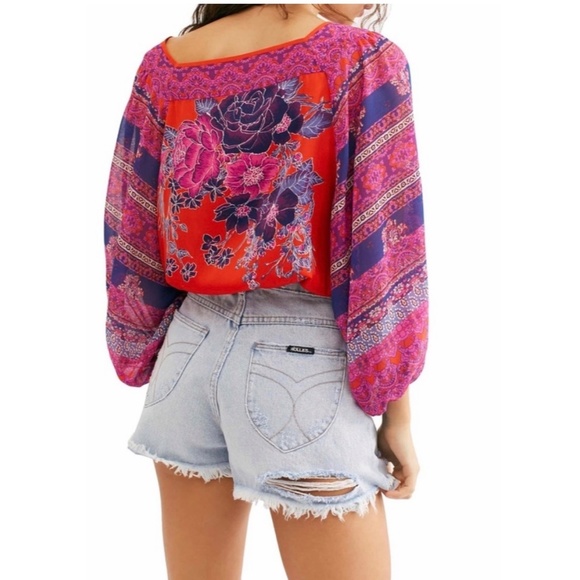 Free People Tops - NWT | FREE PEOPLE | Blue Nile Printed Top | Pop Combo | XS